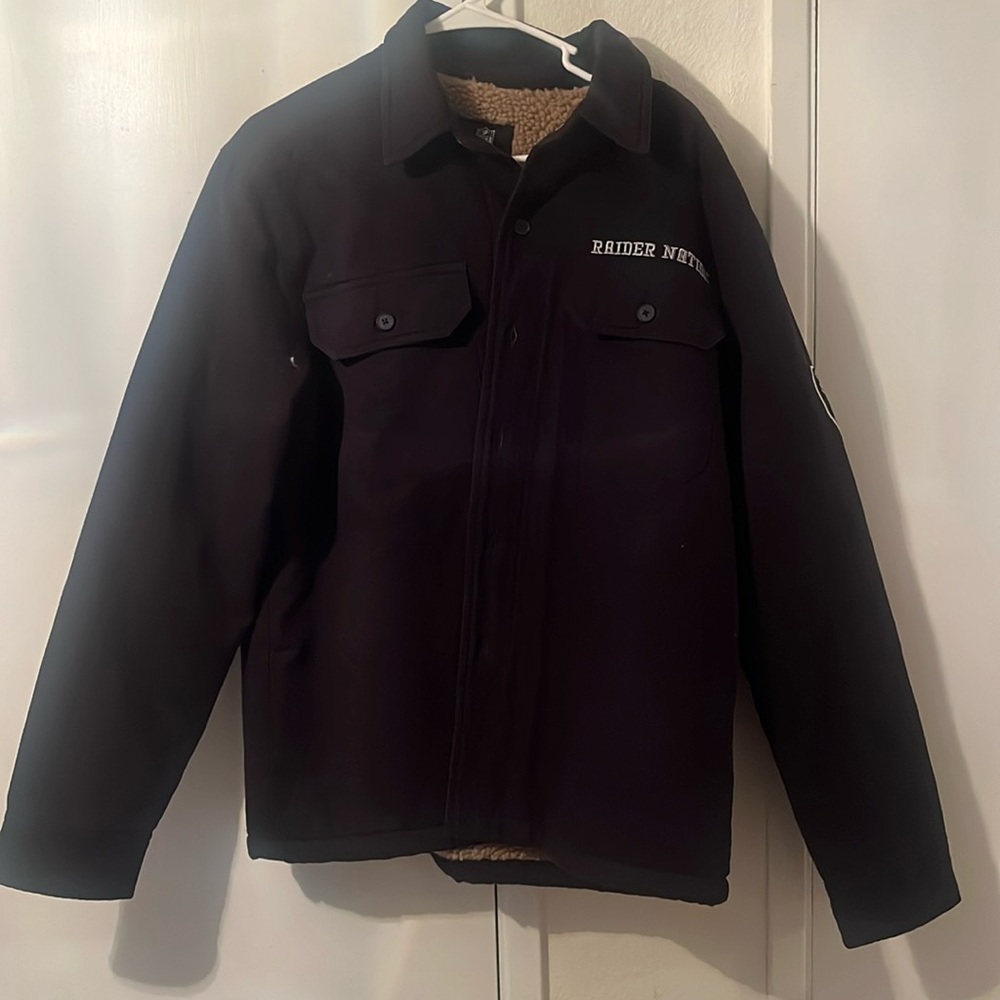 Raiders canvas jacket sherpa lined